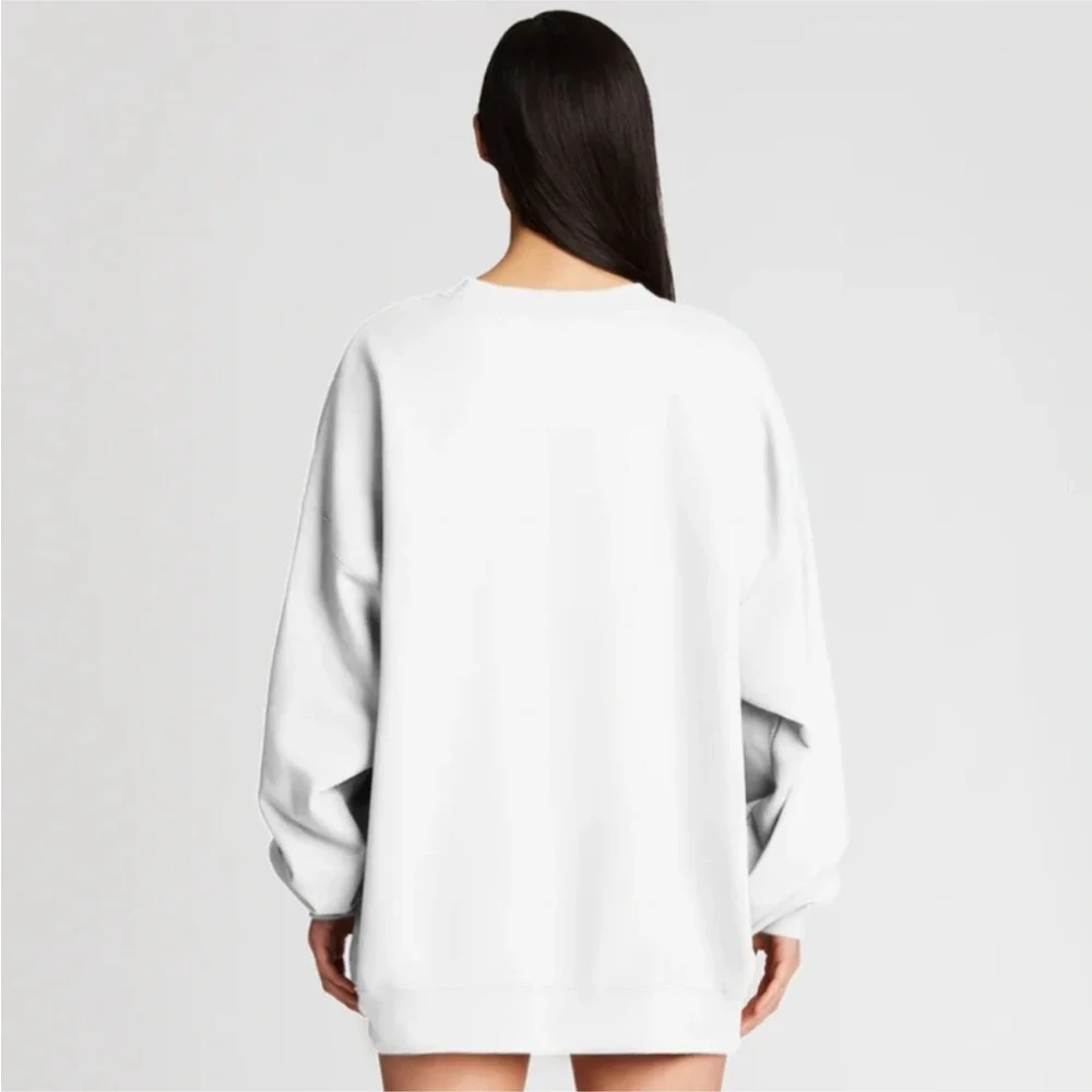 The Bar Varsity Sweatshirt - White/Tan - Picture 4 of 9